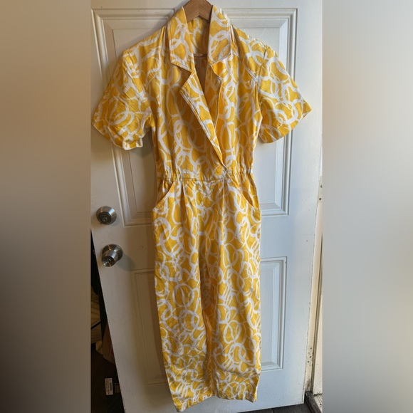 Vintage Yellow Jumpsuit - Picture 3 of 3
